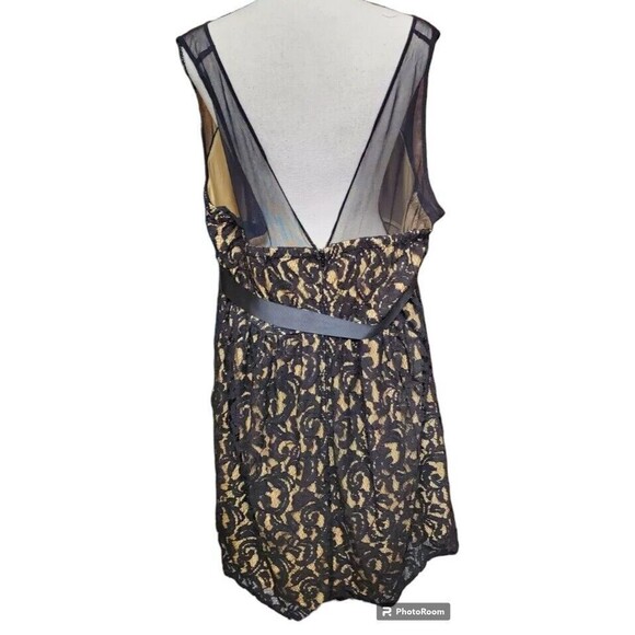 Torrid Lace Cocktail Dress Underskirt Lined Black/Gold NEW Size 22 - Picture 3 of 8